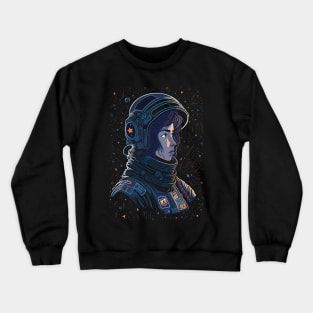 Anime Female Astronaut Crewneck Sweatshirt